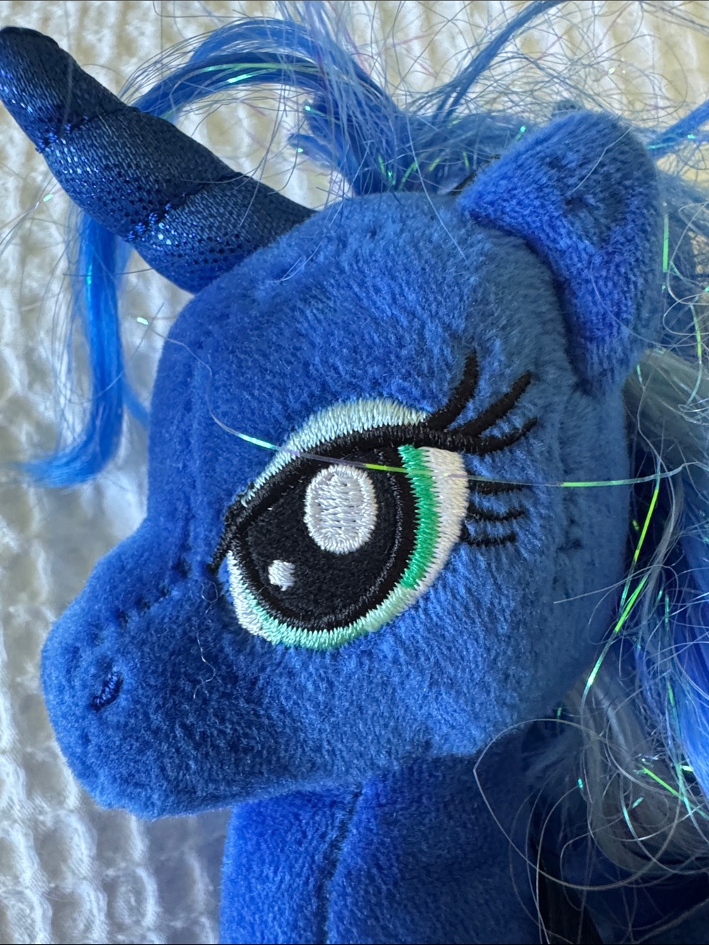 Ty Blue Princess Luna Plush with Shimmering Wings - Picture 9 of 11